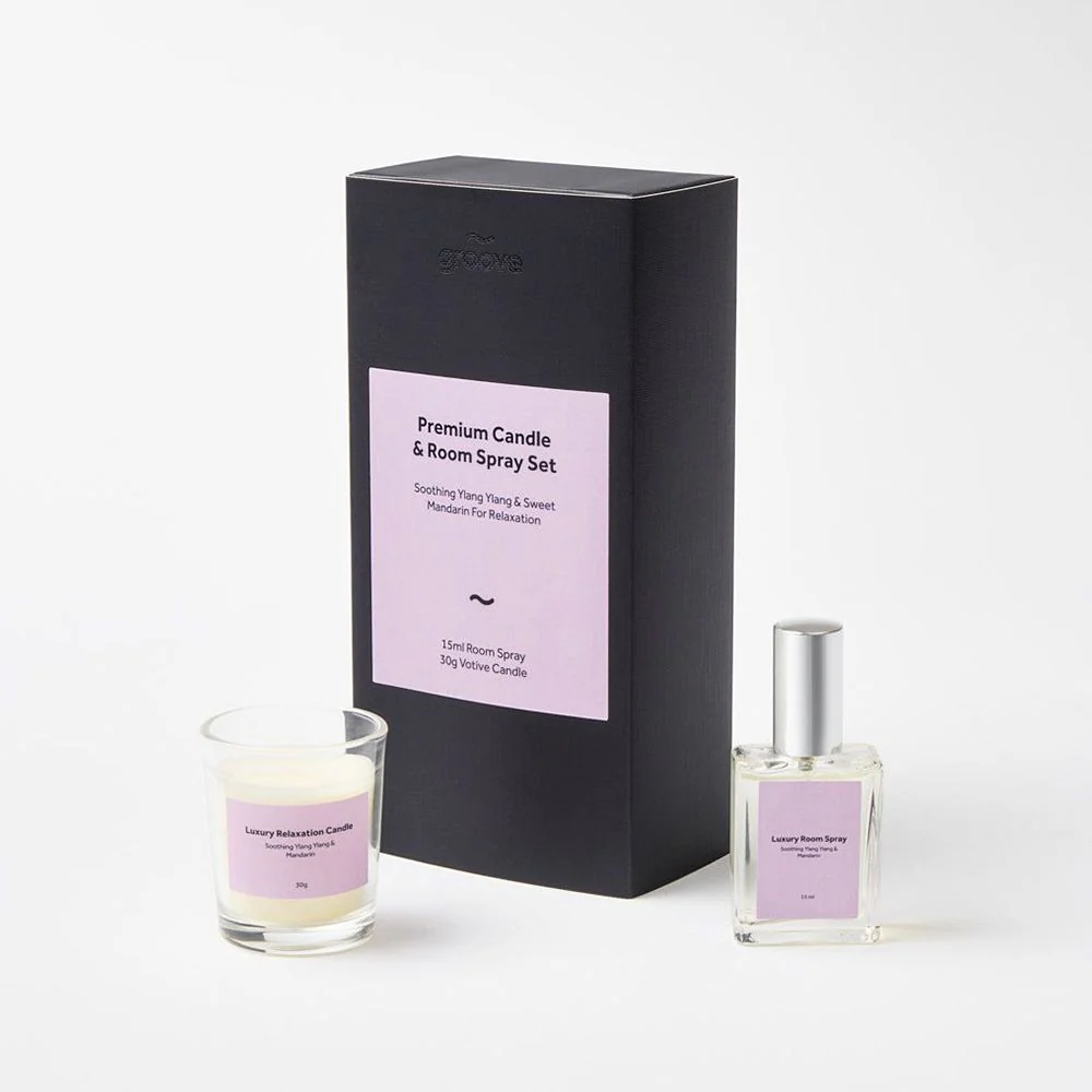 Premium Candle & Room Spray Set - Ylang Ylang & Mandarin - Image 2