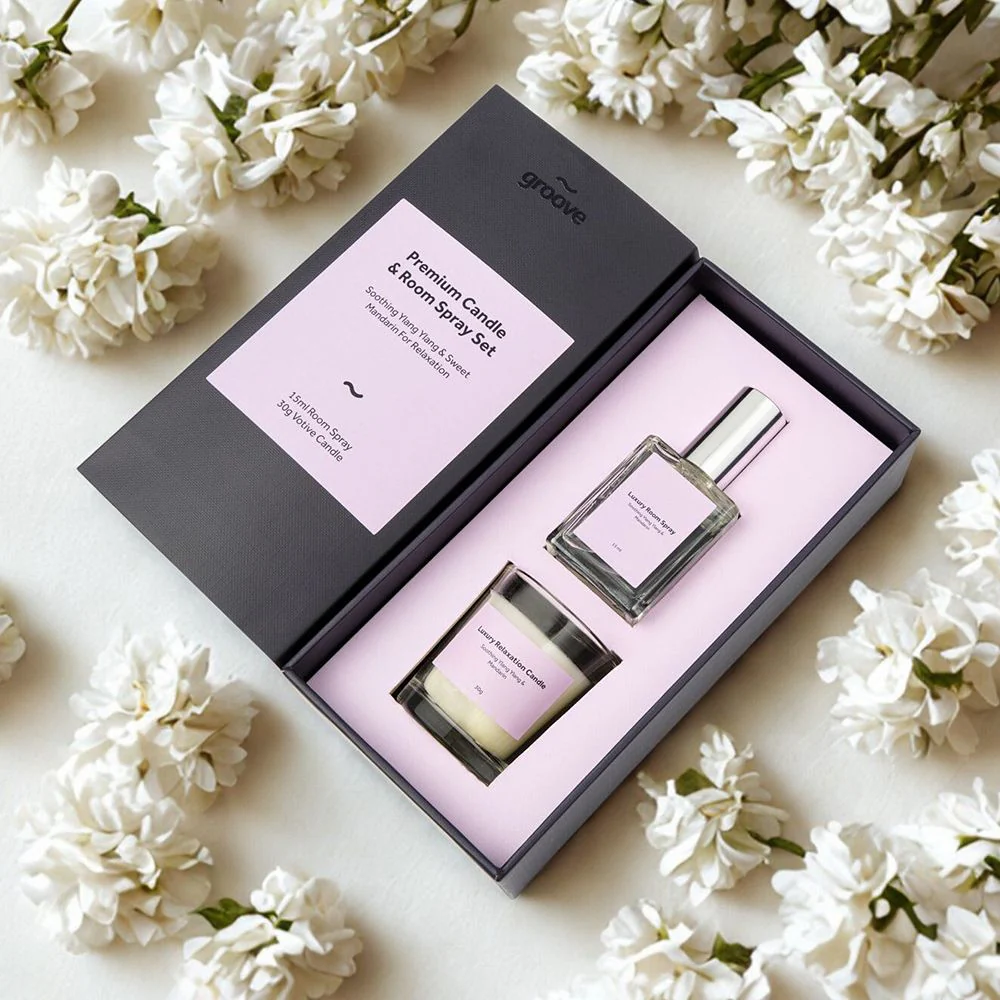 Premium Candle & Room Spray Set - Ylang Ylang & Mandarin - Image 4