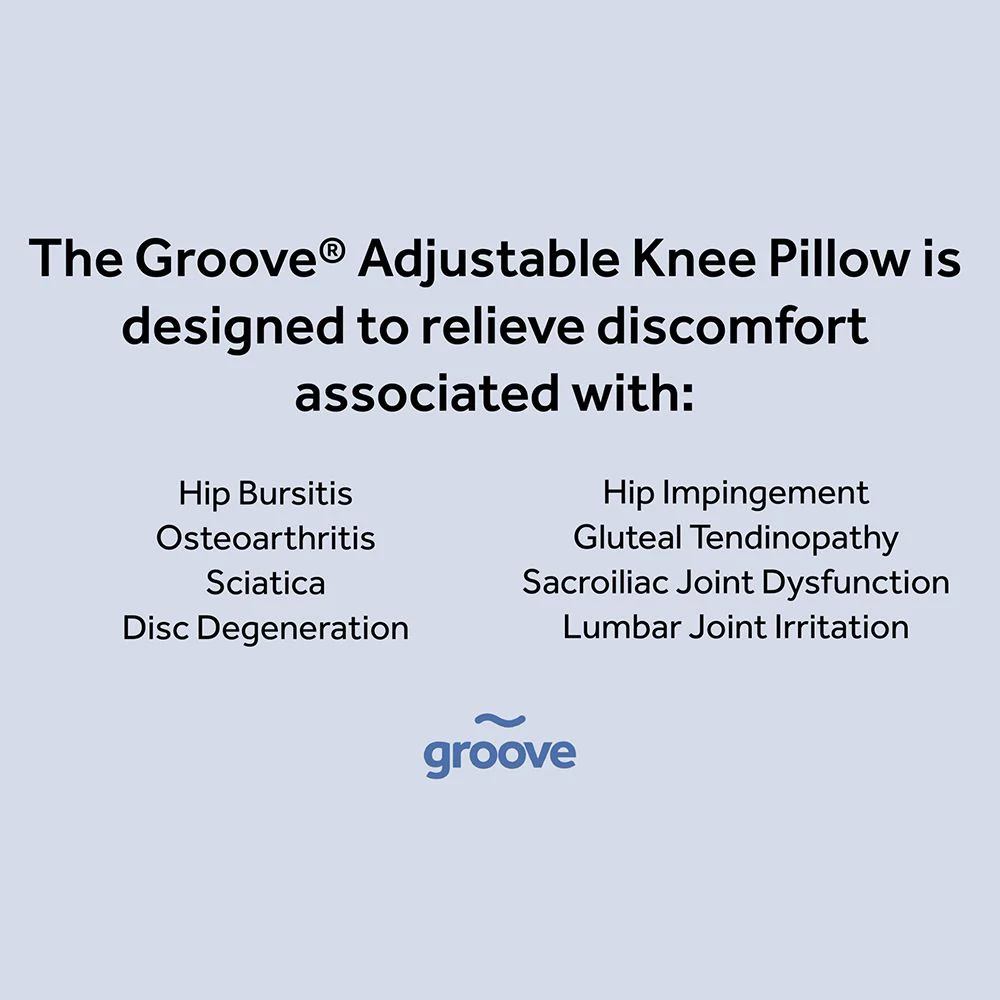 The Groove® Adjustable 3-in-1 Pillow for Knee & Hip Pain - Image 2